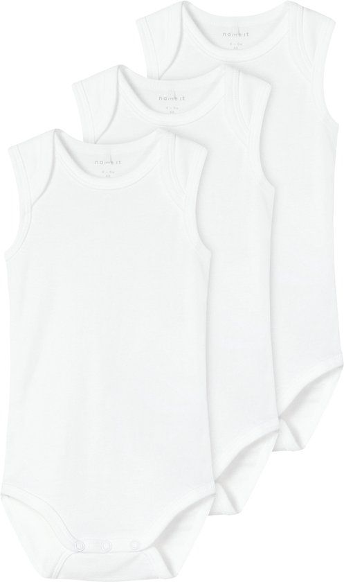 NAME IT NBNBODY 3P TANK SOLID WHITE 3 NOOS Baby Bodies