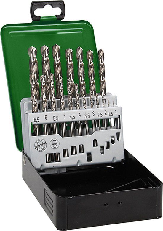 HiKOKI 19-delige HSS-G DIN 338 metaalboren cassette