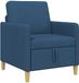 vidaXL Sofa met Opbergruimte Blauw 72 x 78 x 87 cm Polyester
