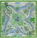 Roeckl sjaal Vibrant Paisley 90x90 Multi Green groen
