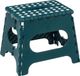 5Five Tabouret de cuisine/Marchepied - Pliable - Bleu pétrole - Plastique - 27 x 26 x 33 cm