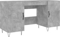 vidaXL Bureau 140x50x75 cm Bewerkt Hout Betongrijs