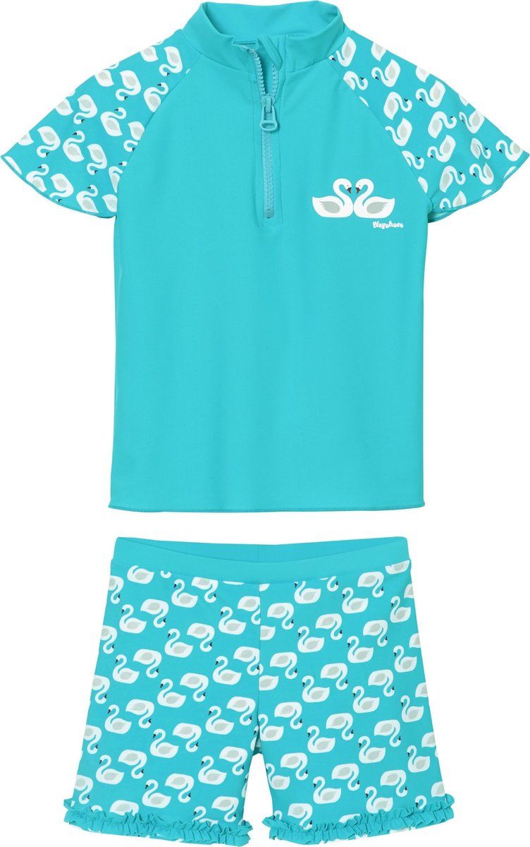 Playshoes zwemset UV werend zwanen meisjes - 4010952493368