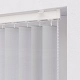 DTCH Verticale lamellen rail - 89mm lamellen - White - 320 x 4,4 cm