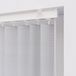 DTCH Verticale lamellen rail - 89mm lamellen - White - 320 x 4,4 cm