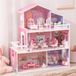 ROBUD Maison de poupée en bois, 3 étages, 5 chambres, 24 meubles, jouet amusant, cadeau pour enfants, tout-petits, filles