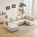 OKWISH Canapé d'angle 308 x 152 cm - Beige