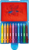 Eberhard Faber badkrijt - 10 stuks - inclusief 5 sjablonen - plastic bewaarbox - EF-524110