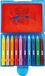 Eberhard Faber badkrijt - 10 stuks - inclusief 5 sjablonen - plastic bewaarbox - EF-524110