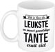 Bellatio Decorations Shoppartners Bv Leukste en meest geweldige tante - cadeau - koffiemok - theebeker - wit - 300 ml