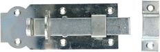 Deltafix Verrouillage coulissant/Verrouillage cadenas - 1x - 14 x 4.5cm - Acier zingué argenté