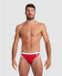 Arena Icons Solid Zwembroeken Mannen Rood/Wit Polyester Slips