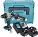 Makita DDF 492 RG3J Accuboormachine 18 V 141 Nm Borstelloos + 3x 6.0 Ah Accu + Snellader + Makpac