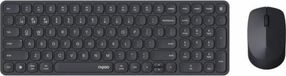 RAPOO 9310M Clavier et souris - Sans fil - Multimode - Ultra-mince - Noir