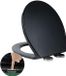 Toiletbril softclose - universele wc-bril - zwart