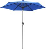 vidaXL Parasol 200x224 cm Aluminium Blauw