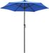 vidaXL Parasol 200x224 cm Aluminium Bleu