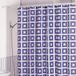 MSV Polyester badgordijn 180x200cm zilver