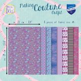 DYD Dress Your Doll - Making Couture Fabric Set kit Purple - Set van 8 stukken stof