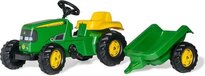 Rolly Toys Tractor - John Deere Met Aanhanger - Groen