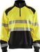 Blåkläder Sweatshirt halve rits High Vis 3556-2528 - High Vis Geel/Zwart - XL