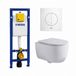 QeramiQ Dely Swirl Toiletset - Blanc mat