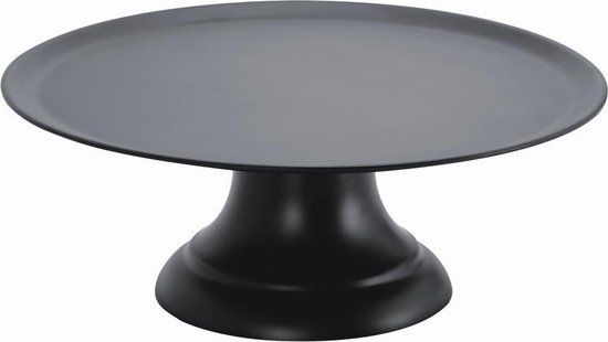 Taartplateau - 41.5 cm - Melamine - Zwart