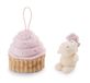 NICI 61913 Knuffeldier eenhoorn Creamy Pink 10 cm in cupcake met lus, kleurrijk, zacht pluchen dier, schattig knuffeldier om te knuffelen en te spelen, leuk cadeau-idee voor kinderen en volwassenen