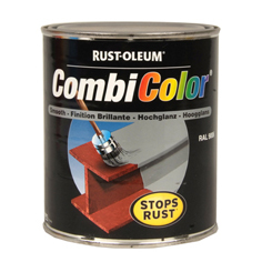 Rust-oleum verf combicolor, hoogglans mosgroen ral 6005 (doos a 6 blikken a 750ml