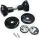 Merriway BH01842 kunststof insteekkast kast deurknop set-zwart