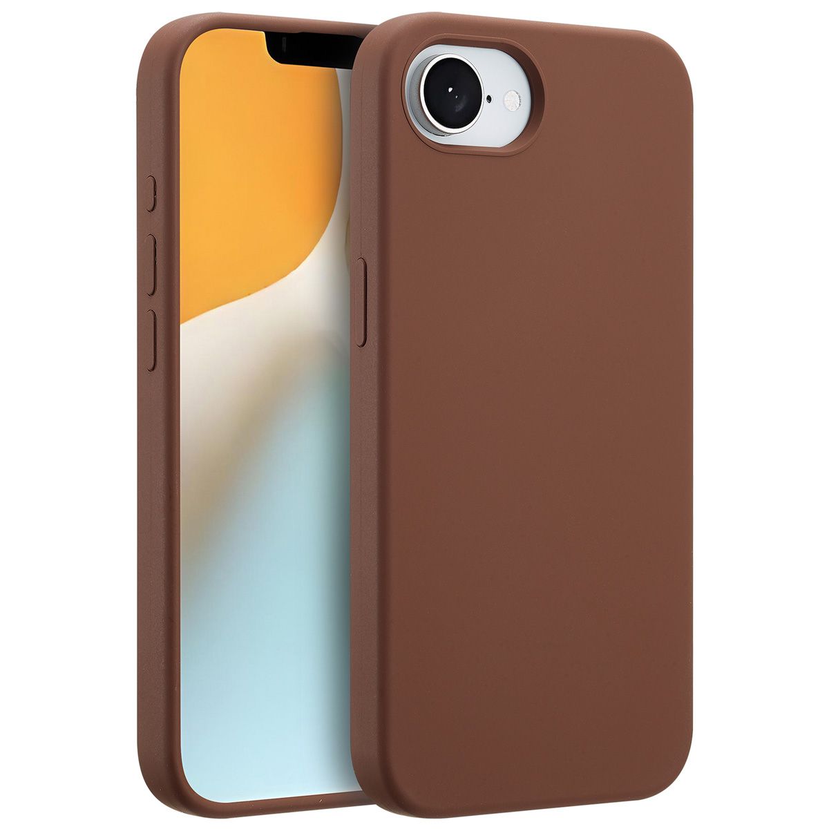 Accezz Liquid Silicone Backcover met MagSafe Apple iPhone 17e / 16e - New Tea Brown