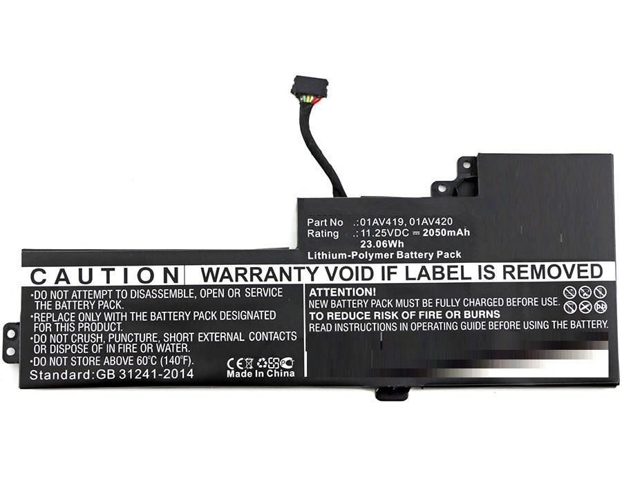CoreParts MBXLE-BA0175 Batterij/Accu voor Lenovo ThinkPad T470 Zwart 11,4V 2050mAh Li-Po