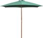 vidaXL Parasol met houten paal 270 cm antraciet