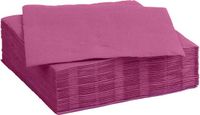 Color Party diner/feest servetten - 30x - donkerroze - 38 x 38 cm - papier - 3-laags