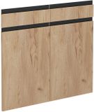 Vicco R-Line Keukenfront – 79.2 x 70.8 cm meubelfront voor de onderkast met lades Krachtige eik goud