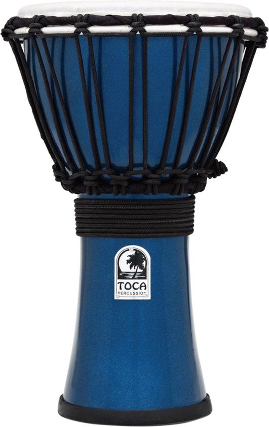 Toca TFCDJ-7MB Freestyle Colorsound djembe 7 inch metallic blue