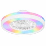 Freelight Plafondventilator Ventola Tuya Ø 60 cm RGB wit