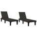 VidaXL Tuinstoel Lounge Polypropyleen (PP) Zwart