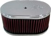 K&N 56-1350 Carburateur Luchtfilter Ovaal - Montagehoogte 85mm