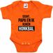 Bellatio Decorations Shoppartners Bv Oranje fan romper voor babys - Sssht kijken honkbal - Holland / Nederland supporter - EK/ WK baby rompers 92