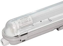 HOFTRONIC - LED TL Armatuur 120cm Compleet - IP65 Waterdicht - 4000K Neutraal wit - 18W 1980 lumen - 110lm/W Flikkervrij koppelbaar - Incl. LED TL Buis T8 G13