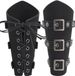 Allecto plus - Protège-bras de tir à l'arc en cuir - Noir - Boucle réglable - Halloween - Viking