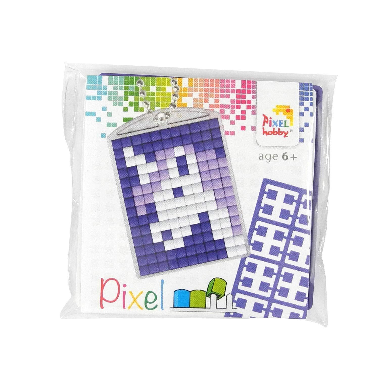 PIXELHOBBY Pixel Medaillon Sleutelhangerstartset Eenhoorn