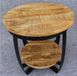 Sans marque Bois de manguier | Table d'appoint Paras - 65 cm de haut