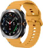 By Qubix - Wave Sport Band - Oker - Geschikt voor Samsung Galaxy Watch Ultra / Ultra 2 - 47mm