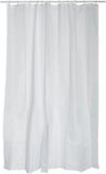 MSV Douchegordijn Wit - Polyester Douchegordijnen 180x200 cm - Waterafstotend en Sneldrogend Badkamergordijn