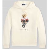 Polo Ralph Lauren Sweatshirt 'SEASONAL FLEECE' crème / bruin / rood / zwart