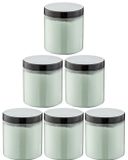 Claudius Cosmetics B.V. Scrubzout Eucalyptus 300 gram - Pot met zwarte deksel - set van 6 stuks - Hydraterende Lichaamsscrub