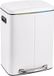 Merkloos / Sans marque Relaxdays Prullenbak afvalscheiding - 40 liter (2x20) - wit