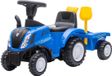 Bandits & Angels Loopauto New Holland Tractor met Aanhanger Blauw vanaf 1 jaar